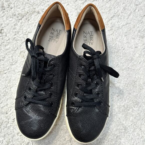 Naturalizer Morrison Leather/Suede Lace Up Low-Profile Sneaker Retro Vibes Sz: 9 - Picture 10 of 11